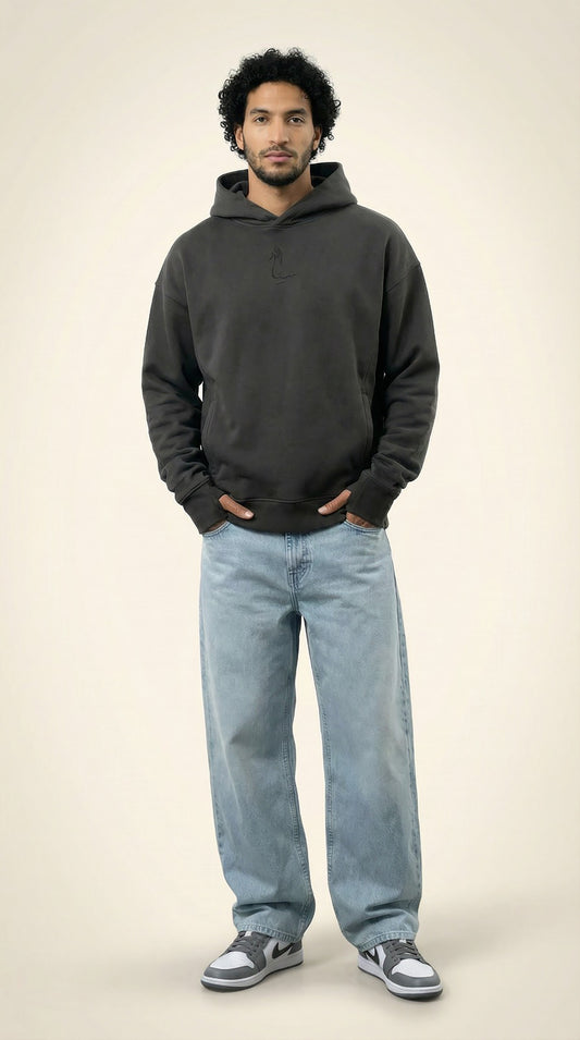 GRAPHITE - GREY HOODIE