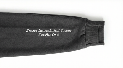 GREY HOODIE - Worked FOR IT QUOTE