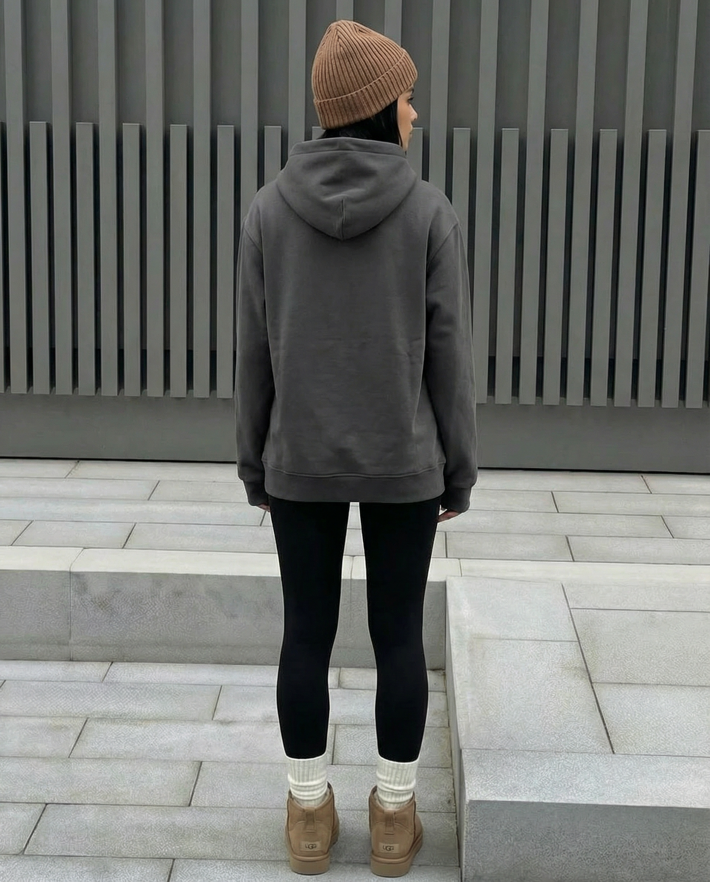 GREY HOODIE - Worked FOR IT QUOTE